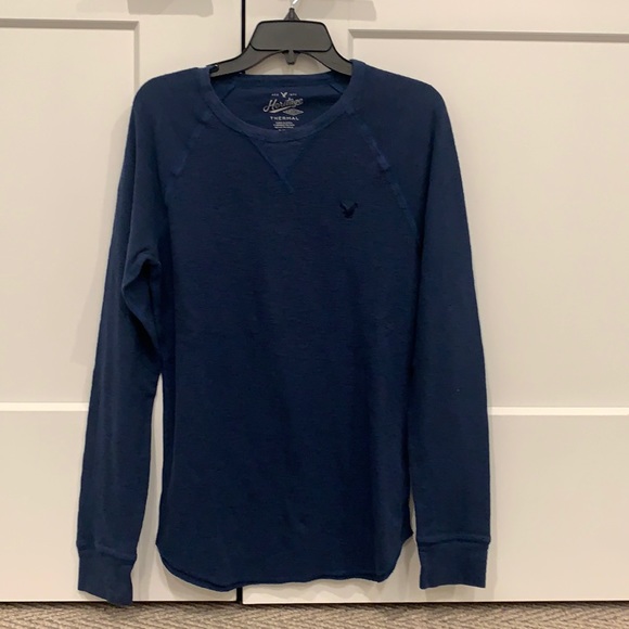 American Eagle dark blue long sleeve shirt - Picture 1 of 2